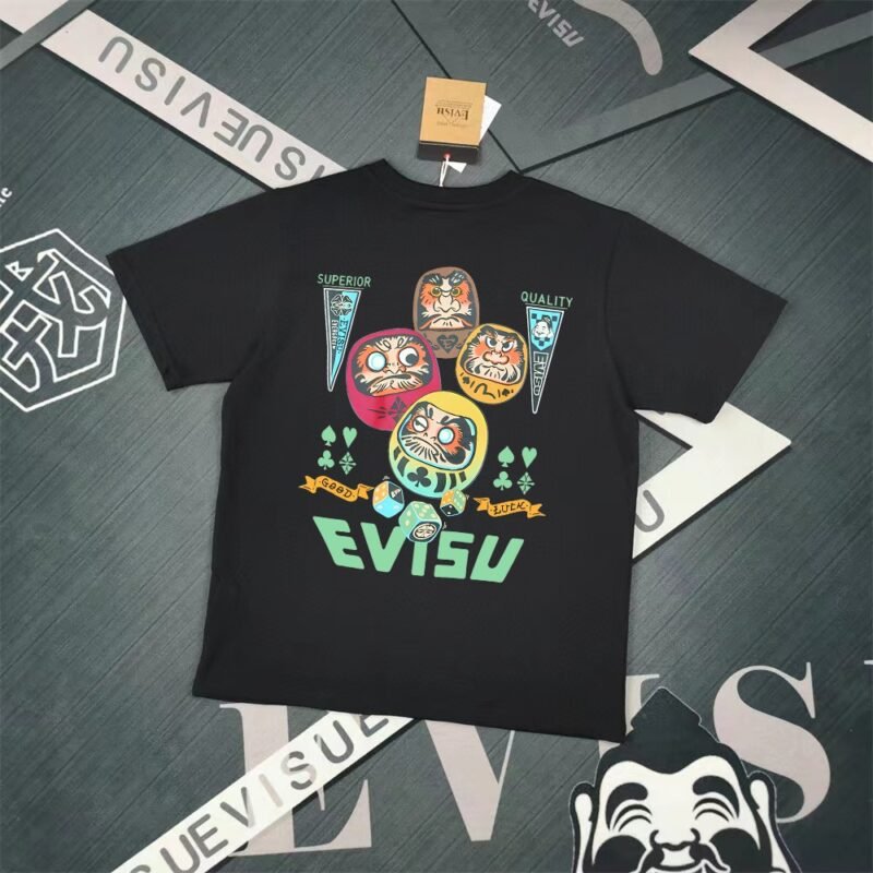 Evisu Fukushin 2025 New Printed T-shirt High Version
