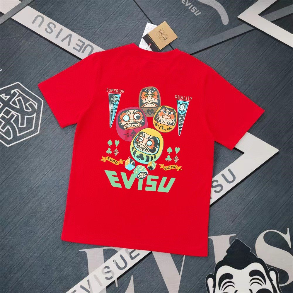 Evisu Fukushin 2025 New Printed T-shirt High Version