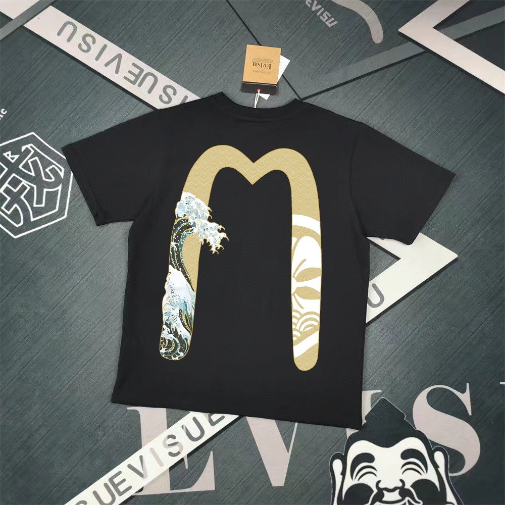 Evisu Fukushin 2025 New Printed T-shirt High Version