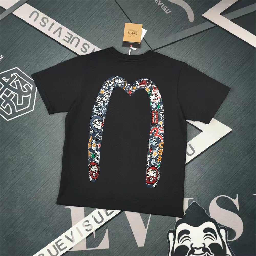 Evisu Fukushin 2025 New Printed T-shirt High Version