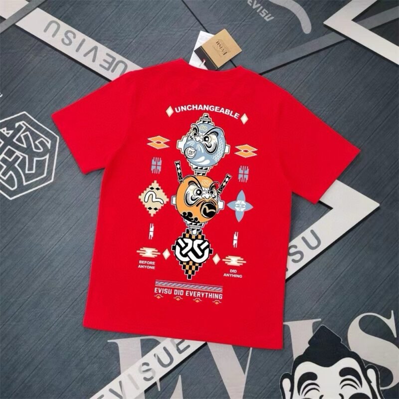 Evisu Fukushin 2025 New Printed T-shirt High Version