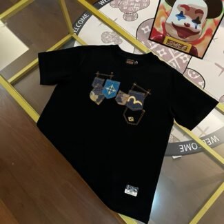 Men's Seagull Multi-Pocket Kamen Printed Casual Loose Round Neck Short Sleeve T-Shirt