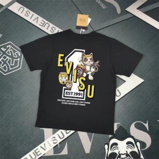 Evisu Fukushin 2025 New Print T-shirt Loose Fit