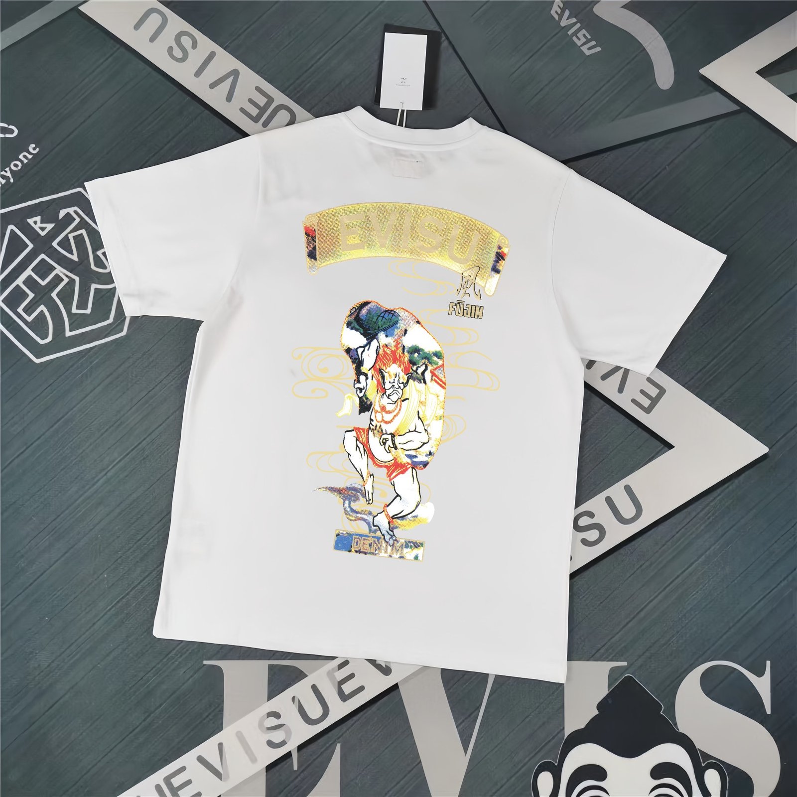 Evisu Fukushin 2025 New Print T-shirt Loose Fit