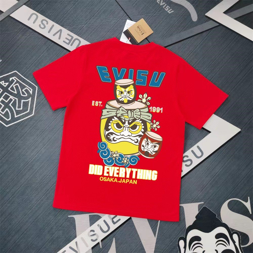 Evisu Fukushin 2025 New Print T-shirt Loose Fit