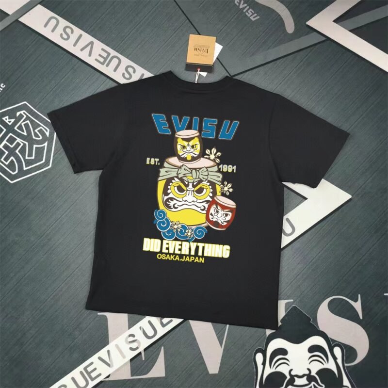 Evisu Fukushin 2025 New Print T-shirt Loose Fit