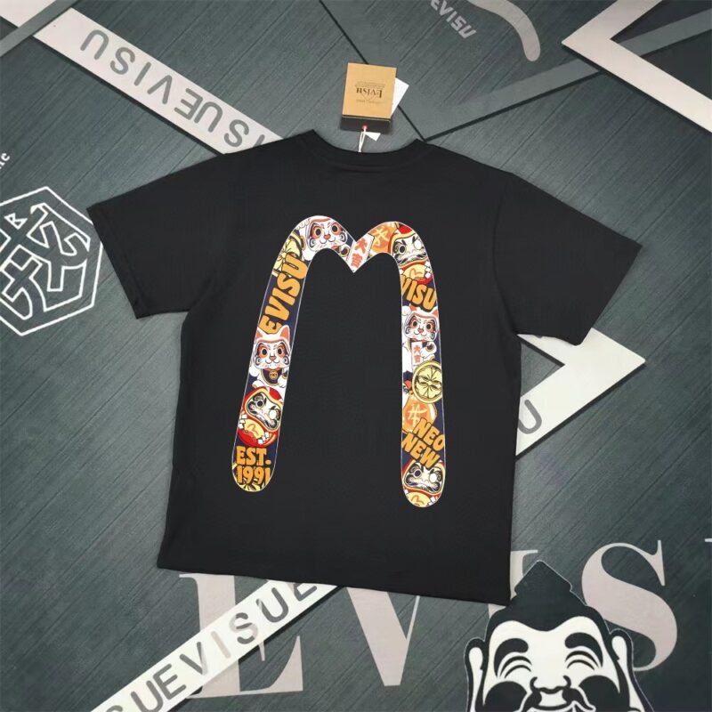 Evisu Fukushin 2025 New Print T-shirt Loose Fit