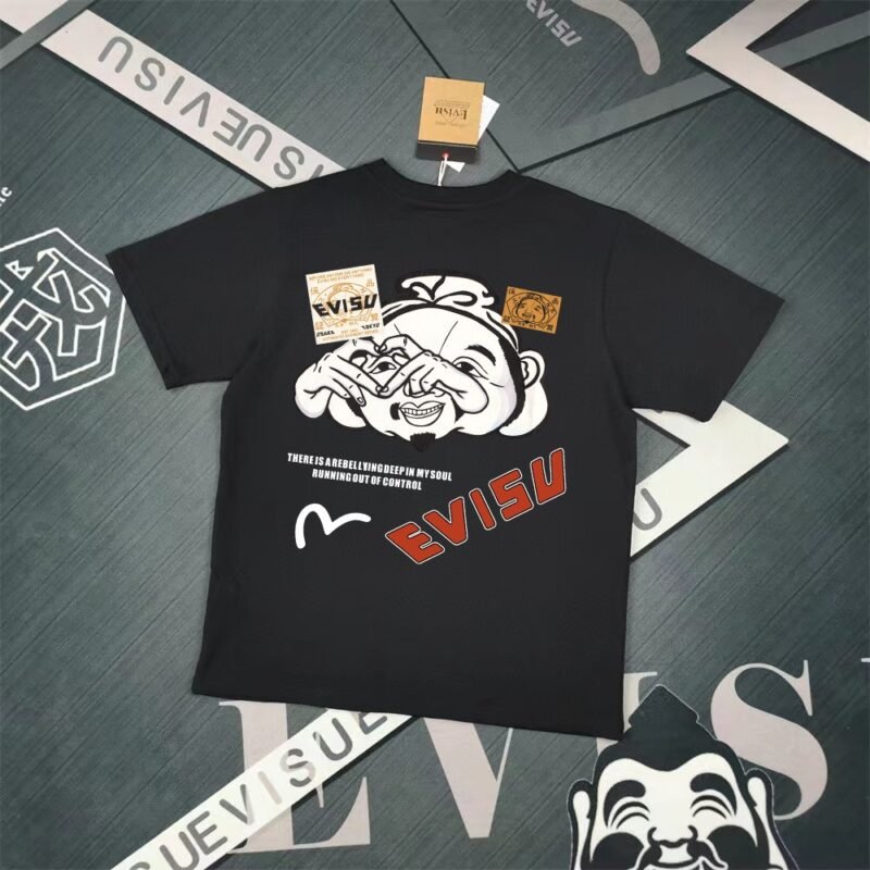 Evisu Fukushin 2025 New Print T-shirt Loose Fit