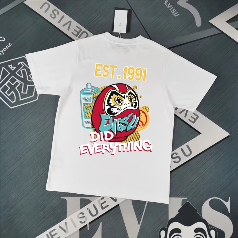 Evisu Fukushin 2025 New Print T-shirt Loose Fit