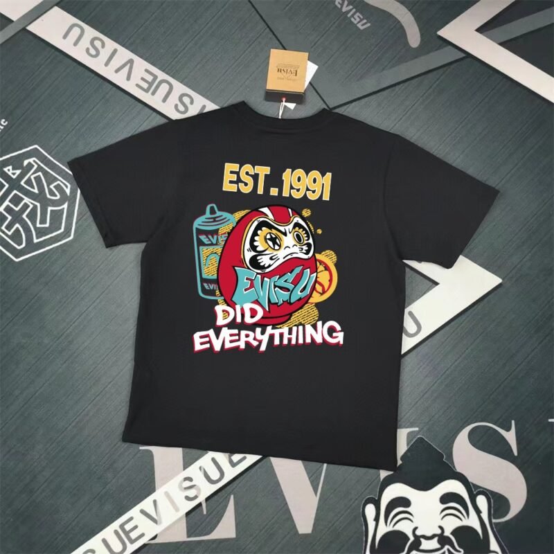 Evisu Fukushin 2025 New Print T-shirt Loose Fit
