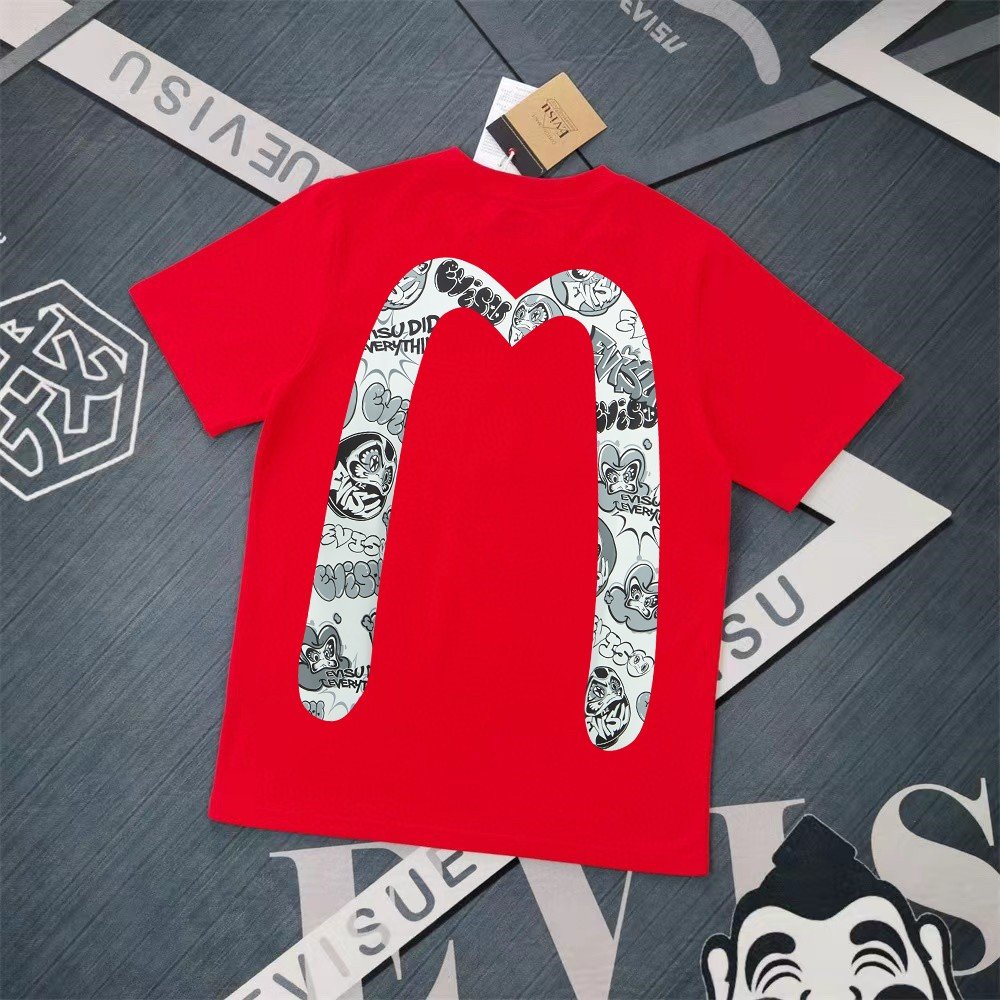 13391586557064522 Evisu Fukushin 2025 New Print T-shirt Loose Fit