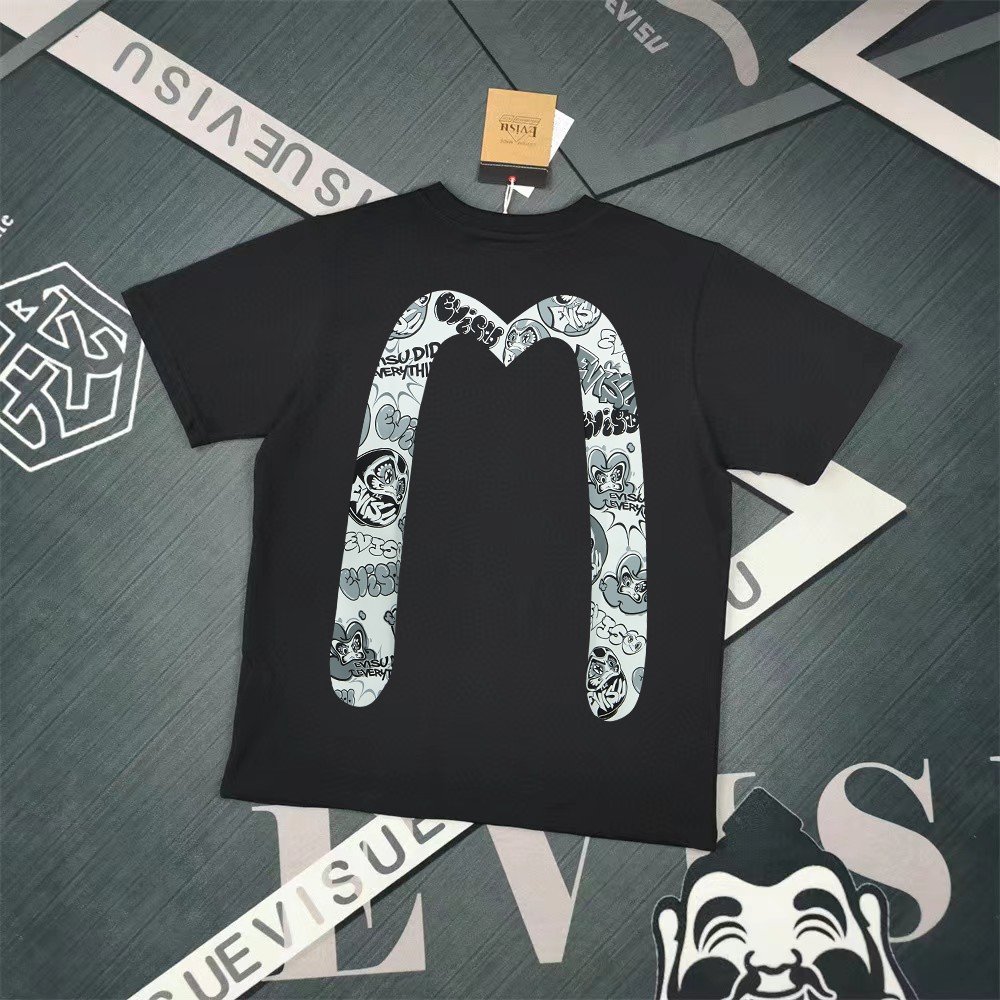 Evisu Fukushin 2025 New Print T-shirt Loose Fit