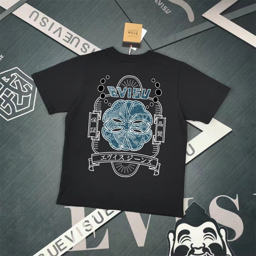 13391587669817713 Evisu Fukushin 2025 New Print T-shirt Loose Fit