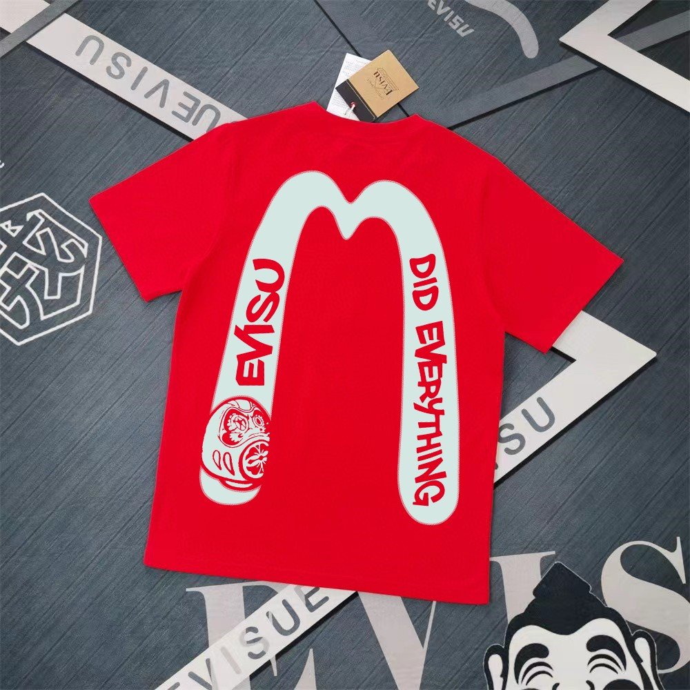 13391587920549559 Evisu Fukushin 2025 New Print T-shirt Loose Fit