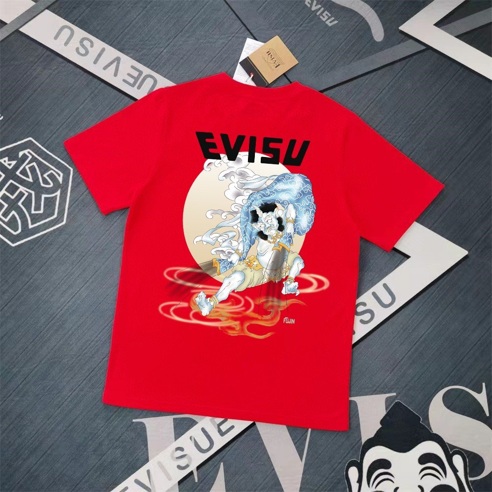 13391588319488988 Evisu Fukushin 2025 New Print T-shirt Loose Fit