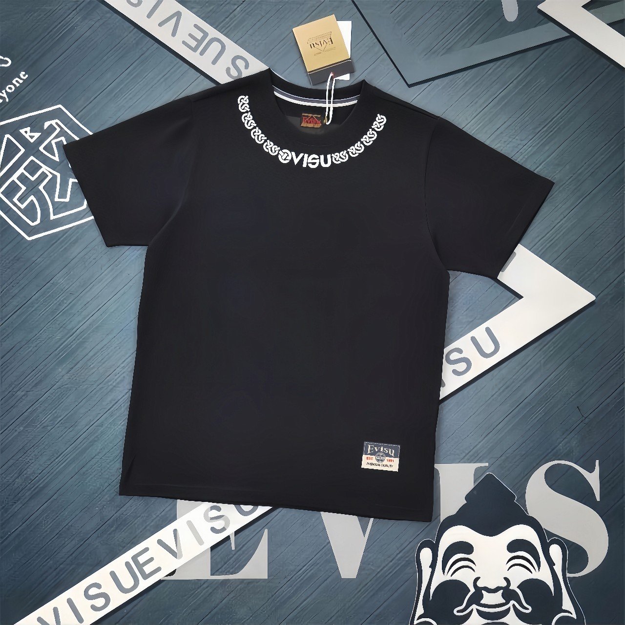 Evisu Fukushin 2025 New Print T-shirt Loose Fit