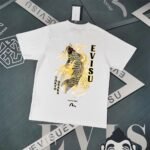 Evisu Fukushin 2025 New Print T-shirt Loose Fit