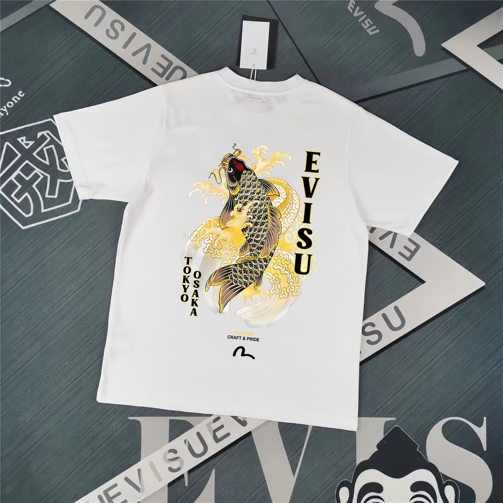 Evisu Fukushin 2025 New Print T-shirt Loose Fit
