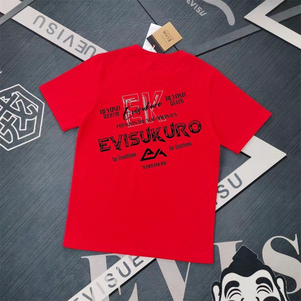 Evisu Fukushin 2025 New Print T-shirt Loose Fit
