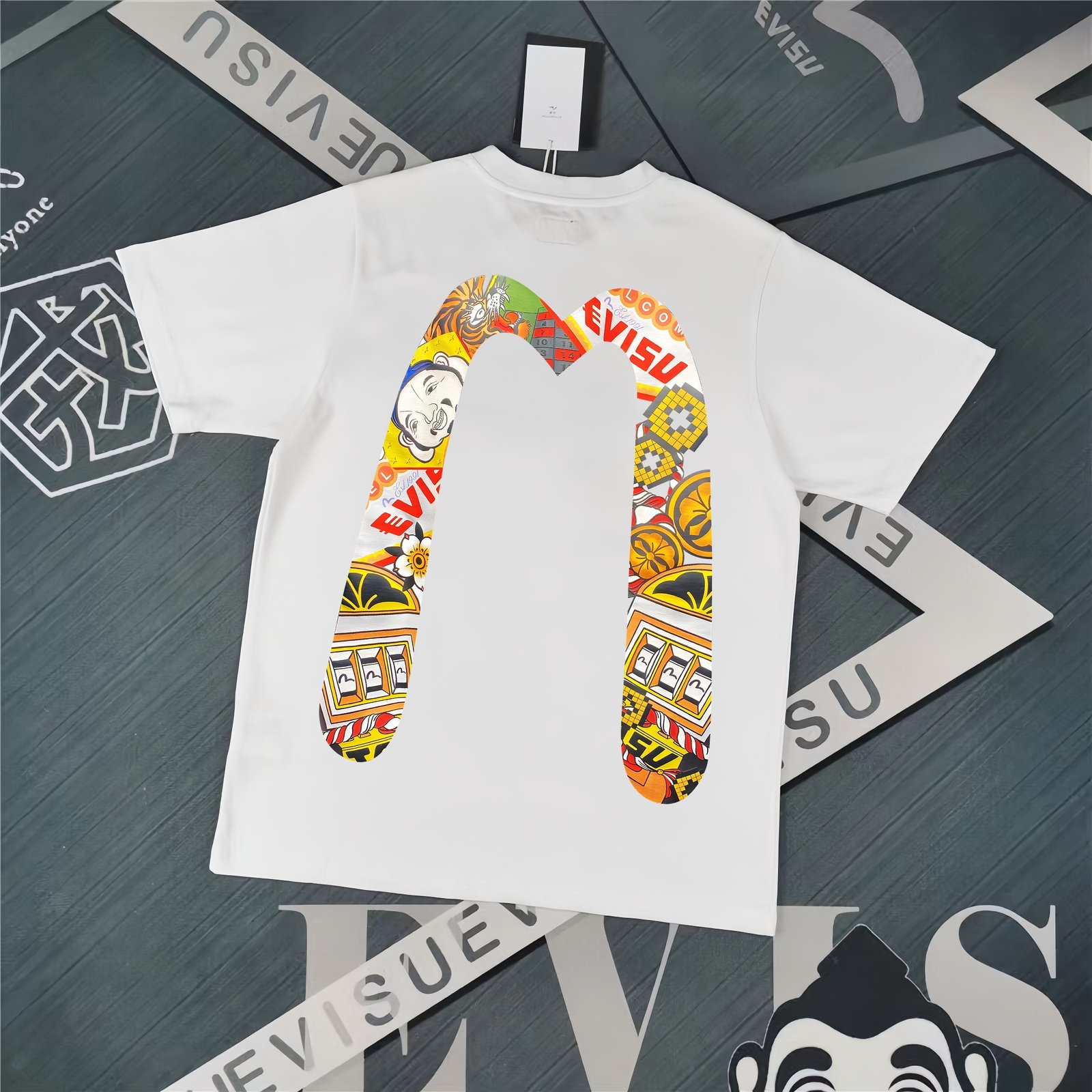 Evisu Fukushin 2025 New Print T-shirt Loose Fit