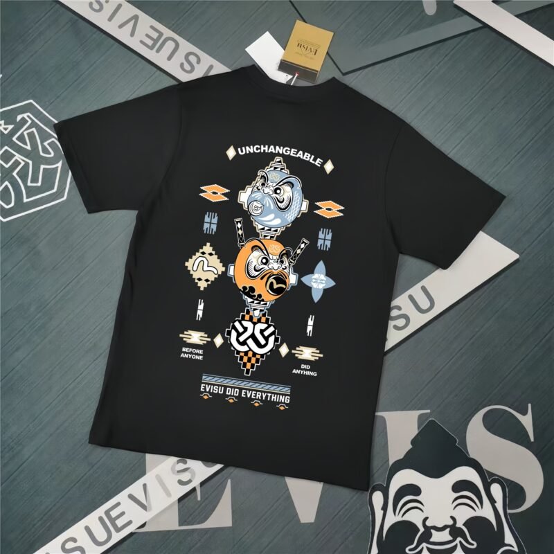 Evisu Fukushin 2025 New Print T-shirt Loose Fit
