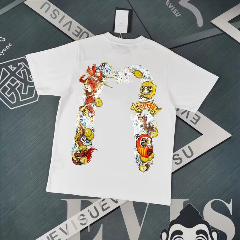 Evisu Fukushin 2025 New Print T-shirt Loose Fit