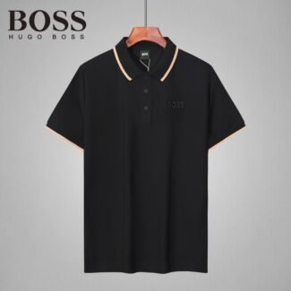 BOSS - Cotton-blend polo shirt with contrast details - White
