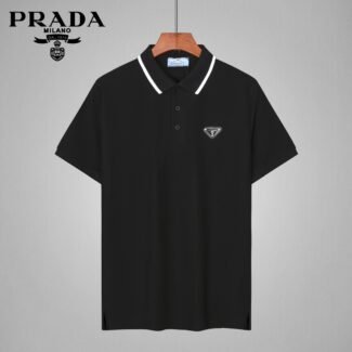 Prada Men's Wool Logo Polo