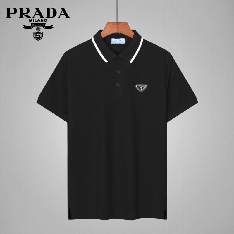 Prada Men's Wool Logo Polo