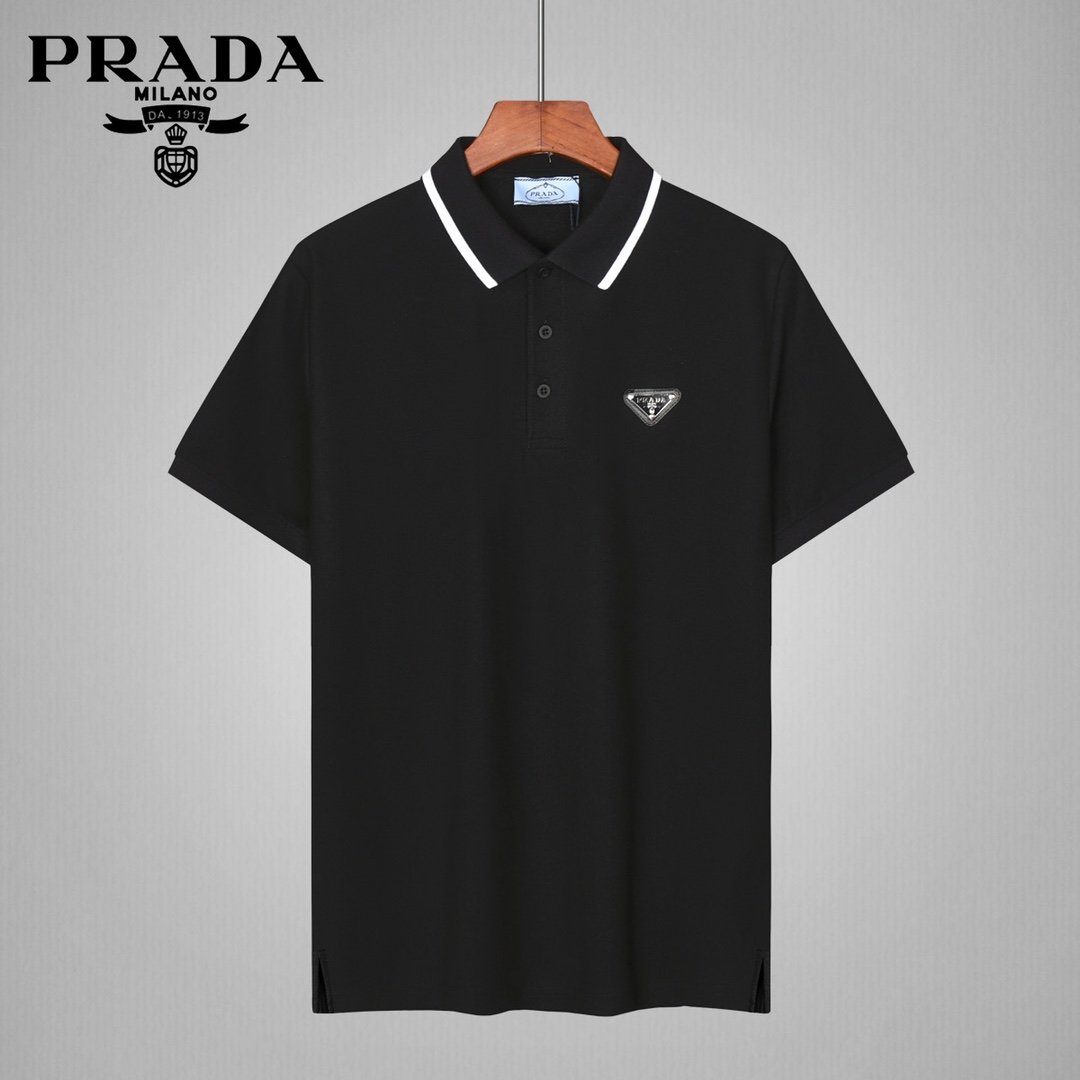 13391605116701225 Prada Men's Wool Logo Polo