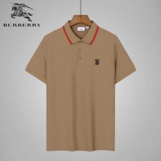 Burberry 'tb' Cotton Polo Polo Shirt Brown - ShopStyle
