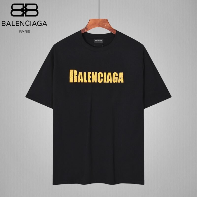 Balenciaga Balenciaga Tape Back Double B Short Sleeve