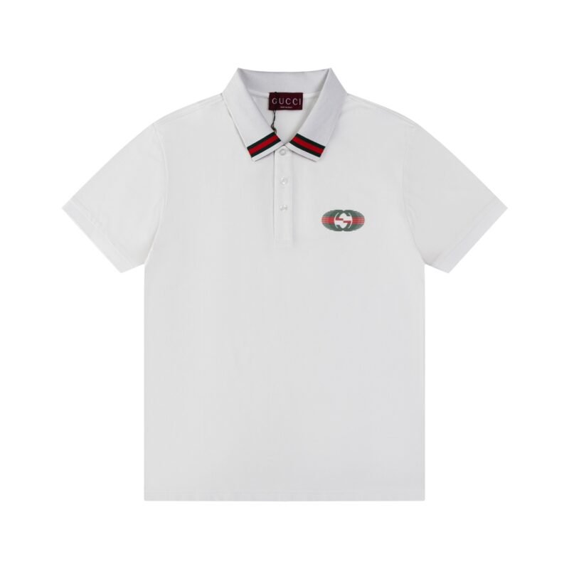 Gucci Logo Embroidered Knit Polo Shirt – Cettire