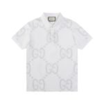 Gucci Logo Embroidered Knit Polo Shirt – Cettire