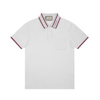 GUCCI Logo-Embroidered Stretch-Cotton Piqué Polo Shirt