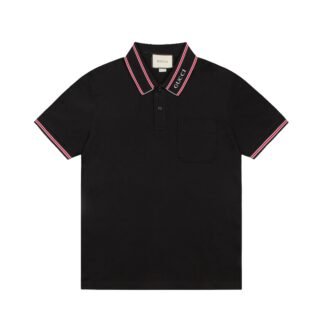 GUCCI Logo-Embroidered Stretch-Cotton Piqué Polo Shirt