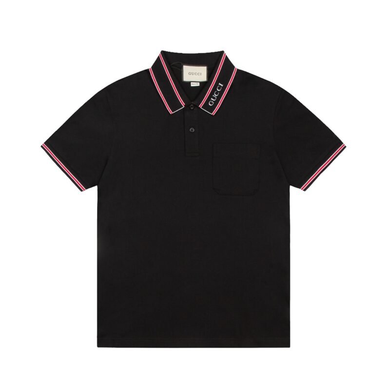 GUCCI Logo-Embroidered Stretch-Cotton Piqué Polo Shirt