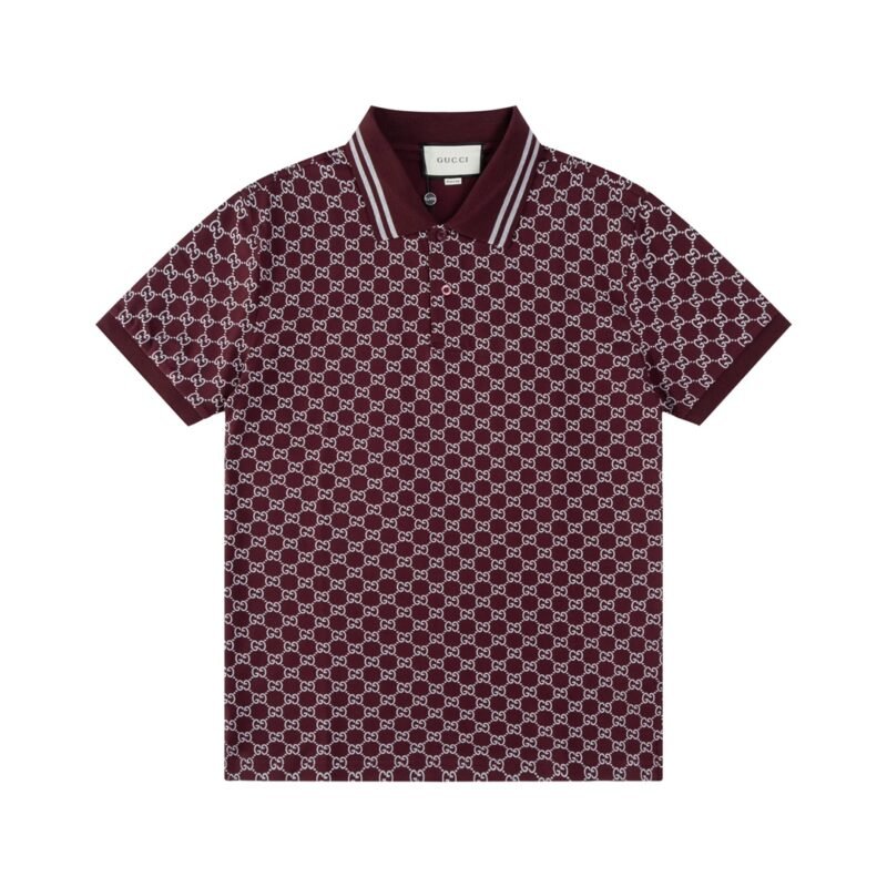 Gucci cotton piquet jacquard polo shirt