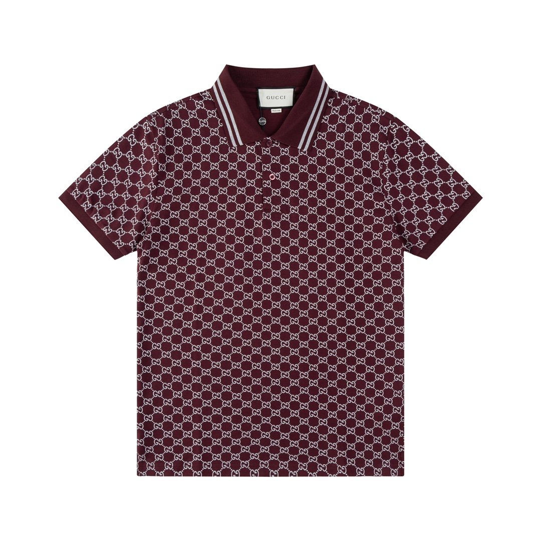Gucci cotton piquet jacquard polo shirt