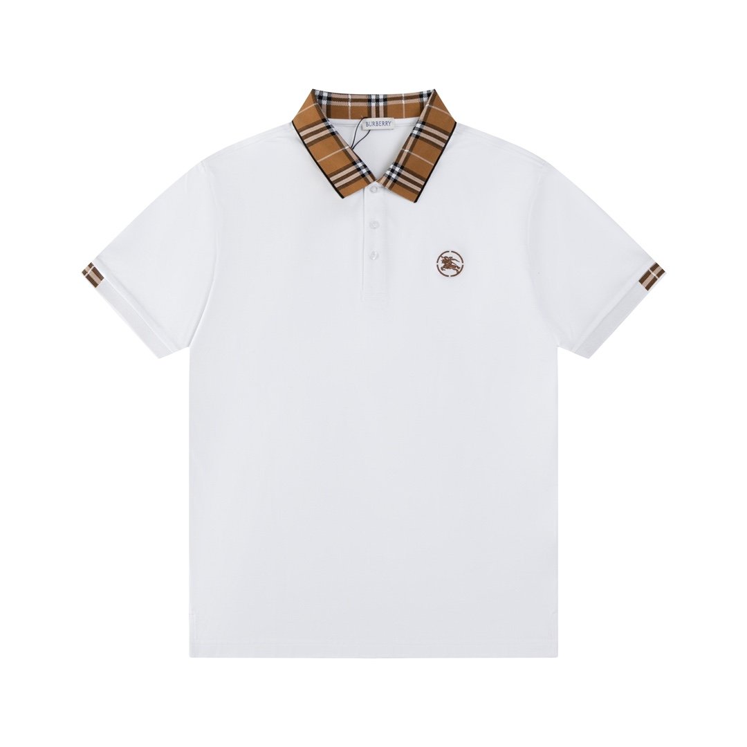 Burberry Collar Cotton Polo Shirt