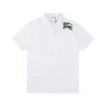 Burberry Men's Black Embroidered Dragon Polo Shirt