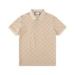 GG cotton piquet polo shirt in ivory | GUCCI®