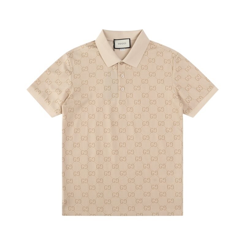 GG cotton piquet polo shirt in ivory | GUCCI®