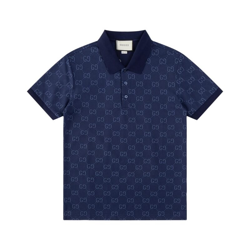 GG cotton piquet polo shirt in ivory | GUCCI®