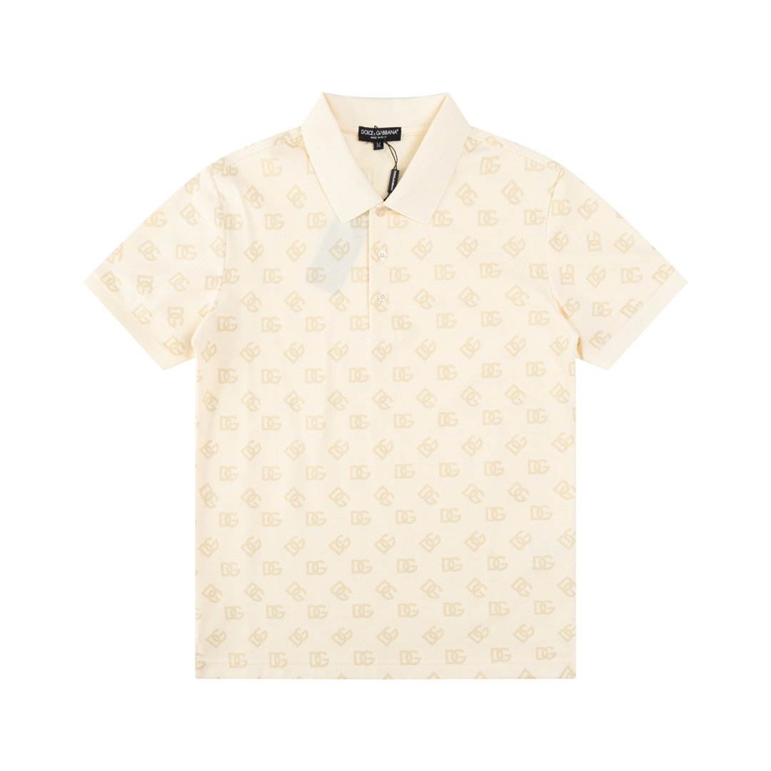 D&G Lapel Short Sleeve T-Shirt