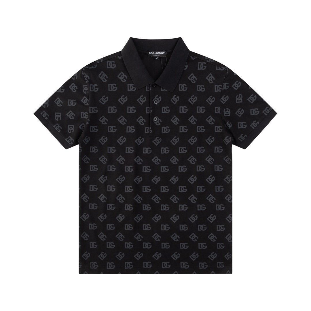 D&G Lapel Short Sleeve T-Shirt