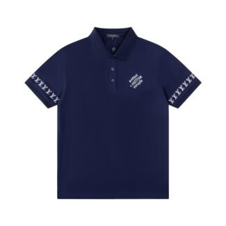Louis Vuitton Embroidered Short-Sleeved Cotton Blend Polo Shirt