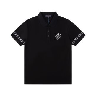 Louis Vuitton Embroidered Short-Sleeved Cotton Blend Polo Shirt