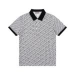 Dior Little bee embroidery long-sleeved polo shirt