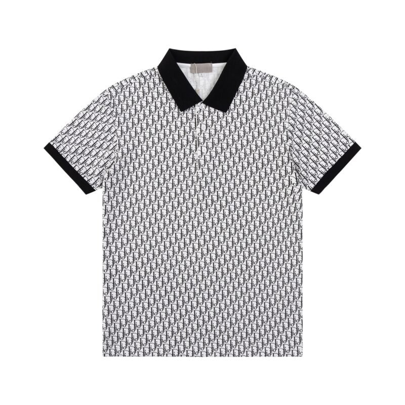 Dior Little bee embroidery long-sleeved polo shirt